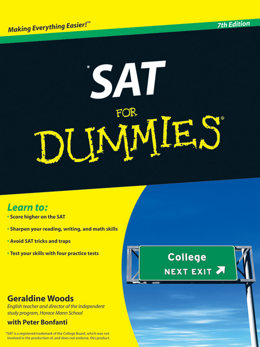 Title details for SAT for Dummies by Geraldine Woods - Available